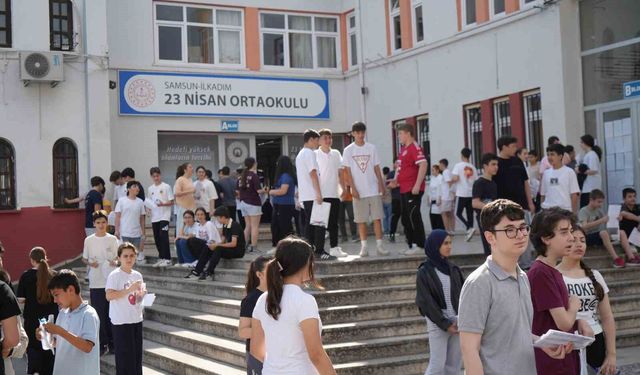 Samsun'da 14 bin 391 öğrenci LGS heyecanı yaşadı