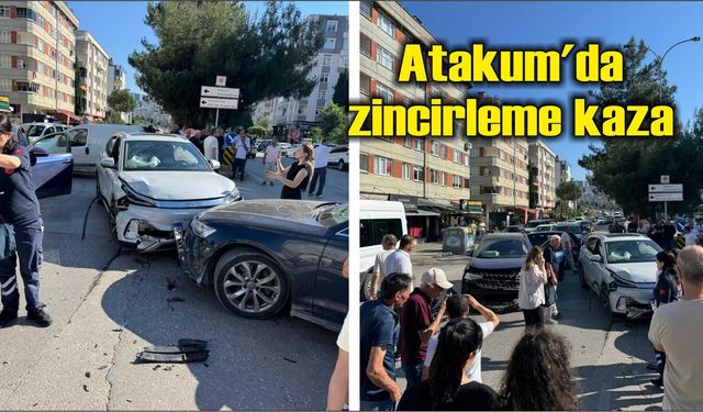 Atakum'da zincirleme kaza