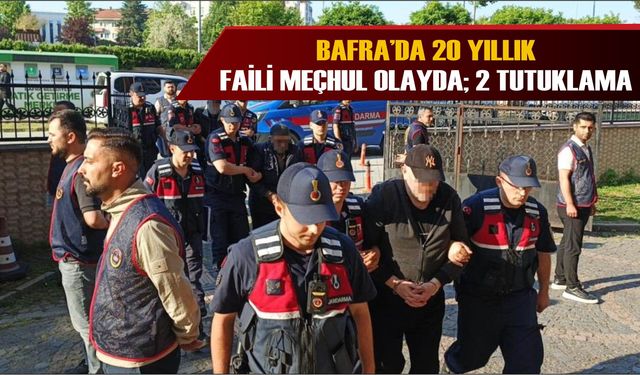 Bafra’da 20 Yıllık Faili Meçhul Olayda;  2 Tutuklama; Dere yatağında ölü bulunmuştu