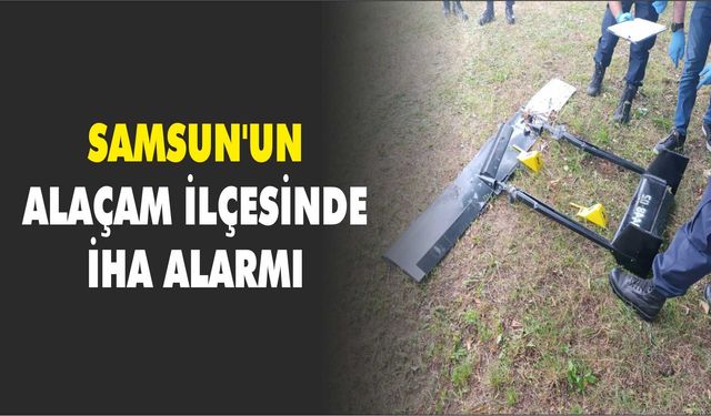 Samsun'un Alaçam ilçesinde İHA alarmı