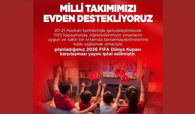 Samsun'da milli maç gösterimine YKS arası