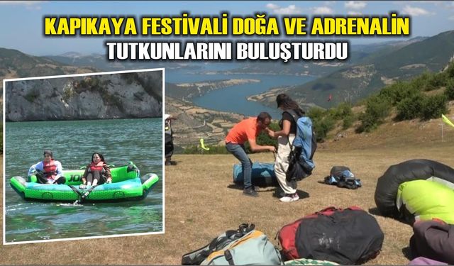 Kapıkaya Festivali doğa ve adrenalin tutkunlarını buluşturdu