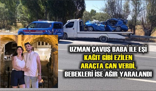 Trafik kazasında anne ve baba öldü, 8 aylık bebek ağır yaralandı