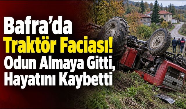 Bafra’da Traktör Faciası! Odun Almaya Gitti, Hayatını Kaybetti