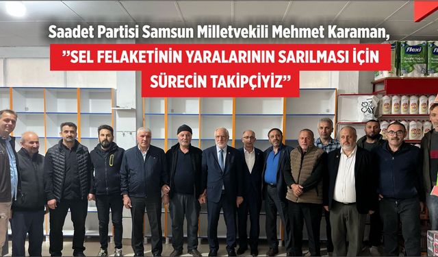 MİLLETVEKİLİ KARAMAN’DAN HAVZA’DA ESNAF ZİYARETİ