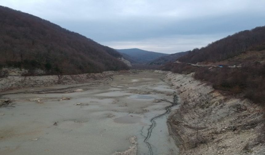 Sinop’un içme suyu barajında korkutan görüntü