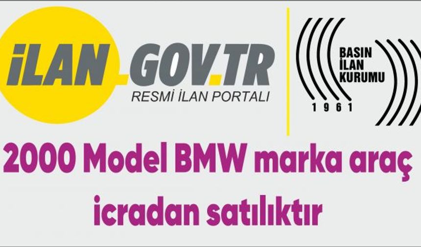2000 Model BMW marka araç icradan satılıktır
