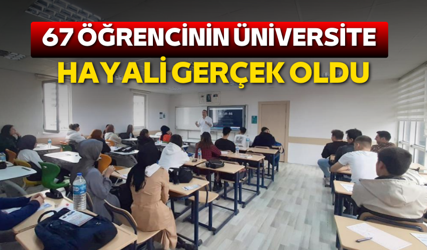 Atakum Belediyesi ve Halk Eğitim Merkezi'nden 67 öğrenci üniversiteye yerleşti!
