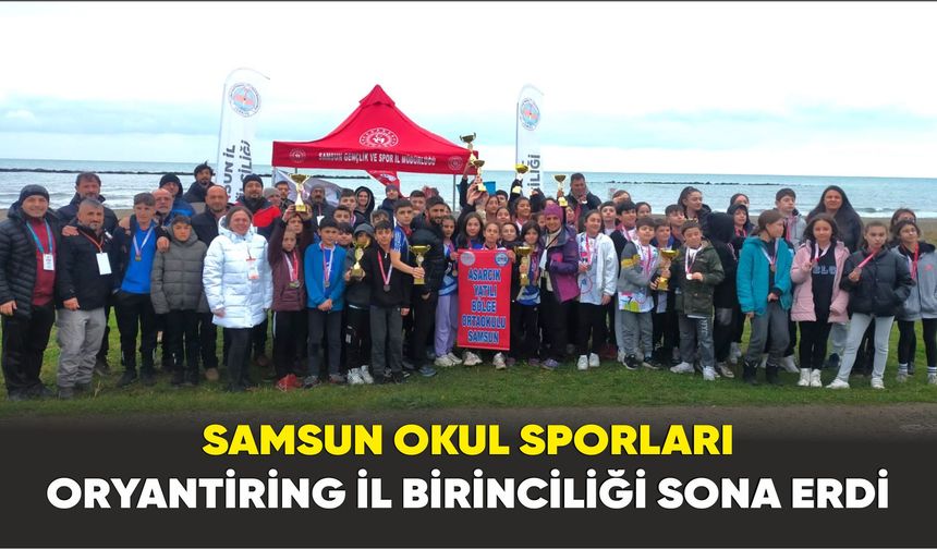 Samsun Okul Sporları Oryantiring il birinciliği sona erdi