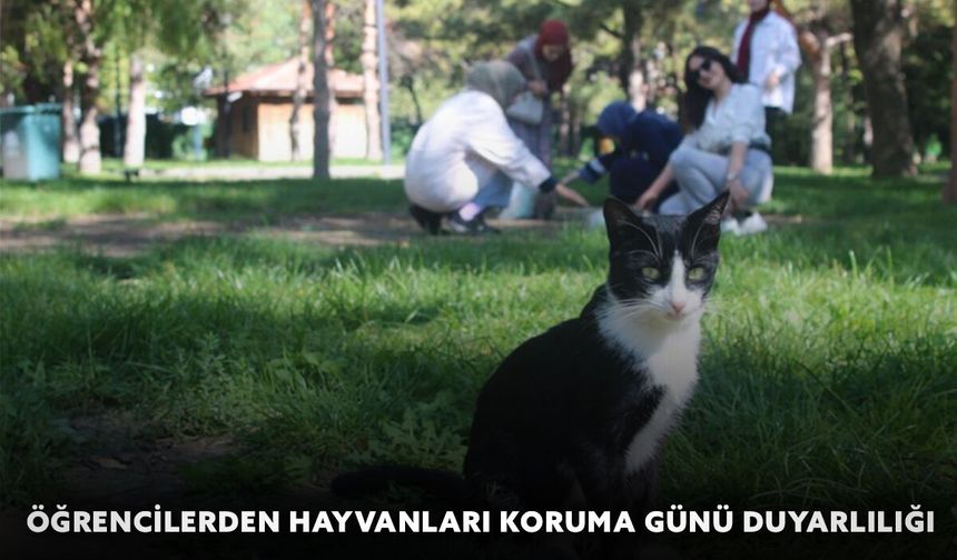 Öğrencilerden Hayvanları Koruma Günü duyarlılığı