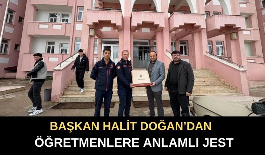 Başkan Halit Doğan’dan Vezirköprü’deki Öğretmenlere Anlamlı Jest