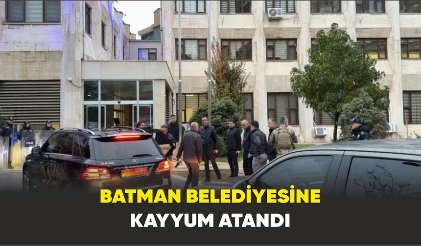 Batman Belediyesine Kayyum Atandı: Vali Ekrem Canalp Göreve Başladı