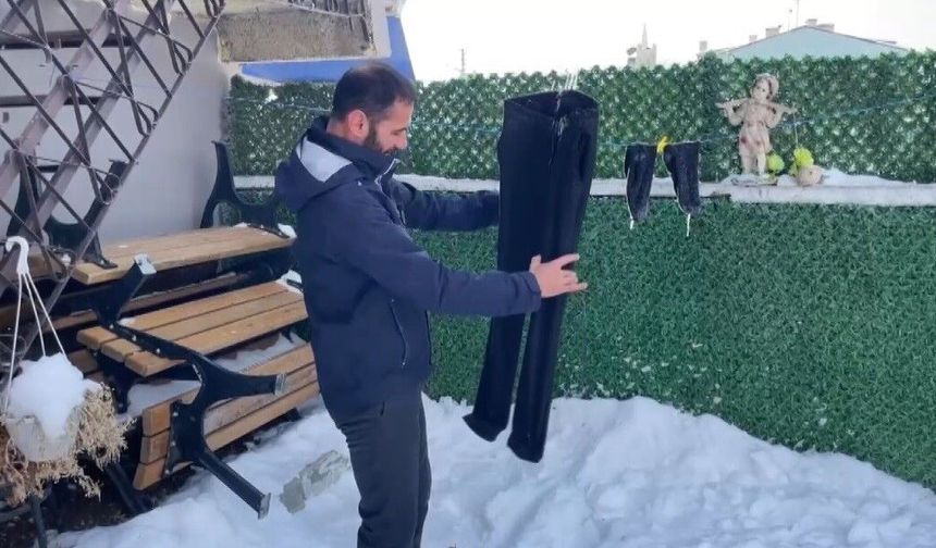 Doğu Anadolu Buz Kesti: Kıyafetler Dondu