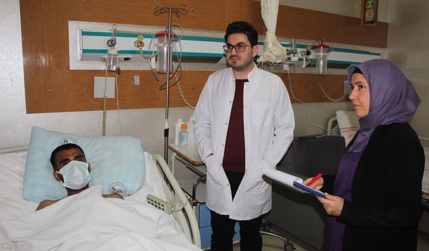 Batman’da İş Kazası Geçiren Genç'in 12 Başarılı Ameliyatı