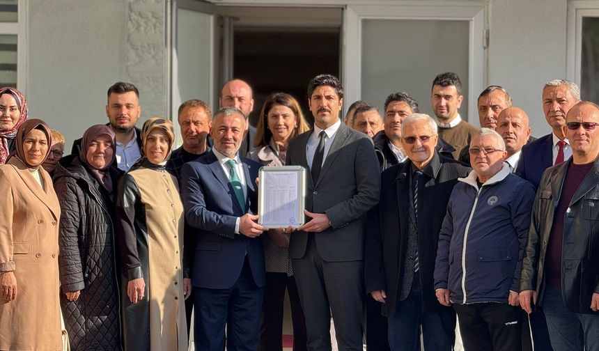 Serkan Yıldırım Mazbatasını Aldı