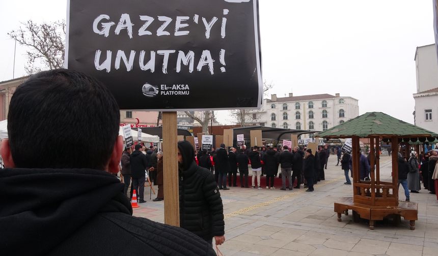 Elazığ'da Gazze'ye Yönelik Saldırılara Tepki Gösterildi