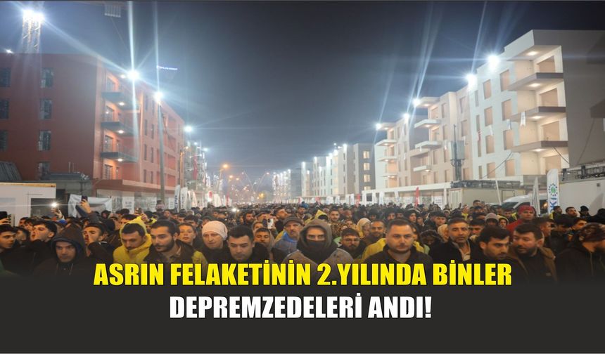 Hatay’da Sessiz Yürüyüş: Asrın Felaketinin 2. Yılında Binler, Depremzedeleri Andı!