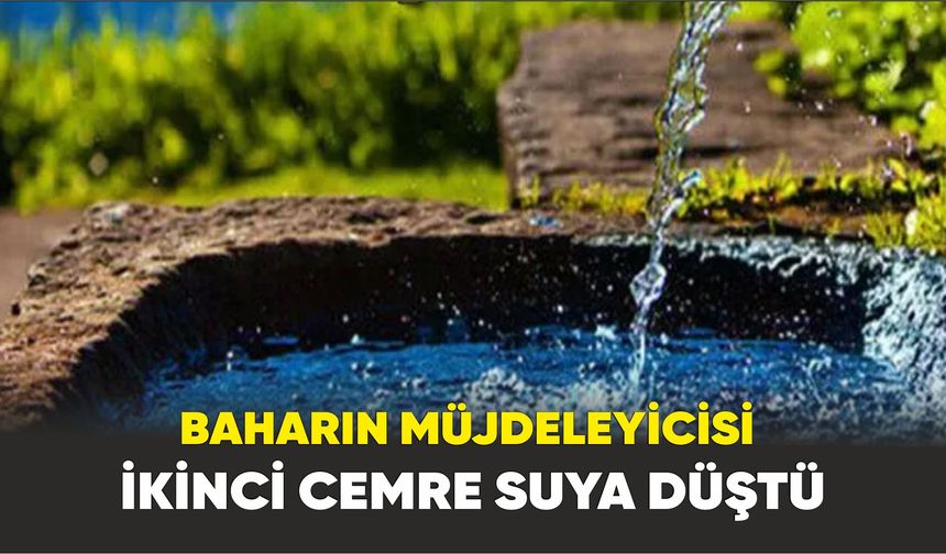 Baharın Müjdeleyicisi İkinci Cemre Suya Düştü
