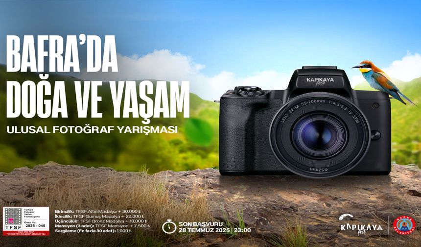 Bafra’da Doğa ve Yaşam” ulusal fotoğraf yarışması başvuruları başladı