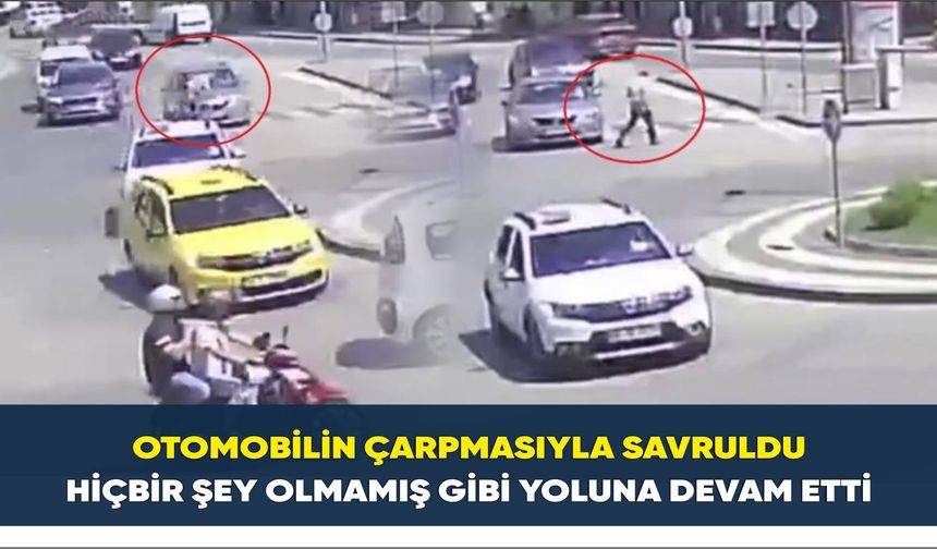 Görenleri hayrete düşüren kaza