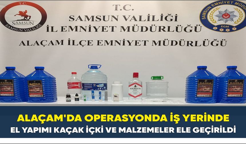 Alaçam'da İş Yerine Operasyon