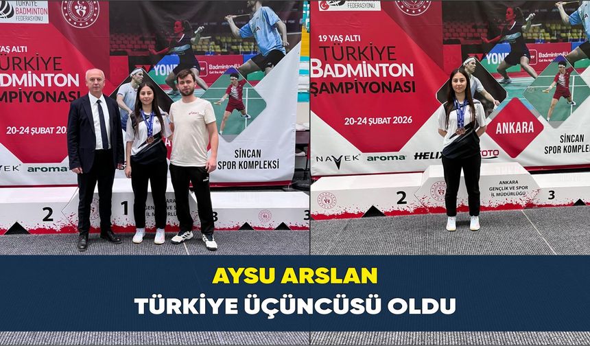 Aysu Arslan Türkiye Üçüncüsü Oldu - kizilirmakgazetesi.com