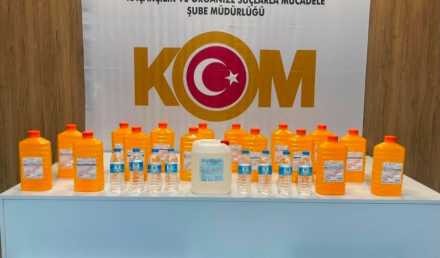 Samsun'da Kaçak içki ve makaron operasyonu