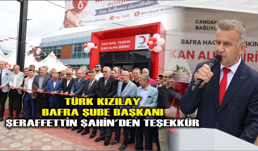 Başkan Şahin'den  Teşekkür Mesajı: “Bu Eser Bafra’nın Ortak Değeridir”