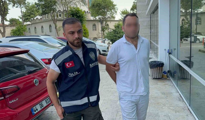 Samsun'da balkondan eve girmek isteyen koca KADES'le yakalandı