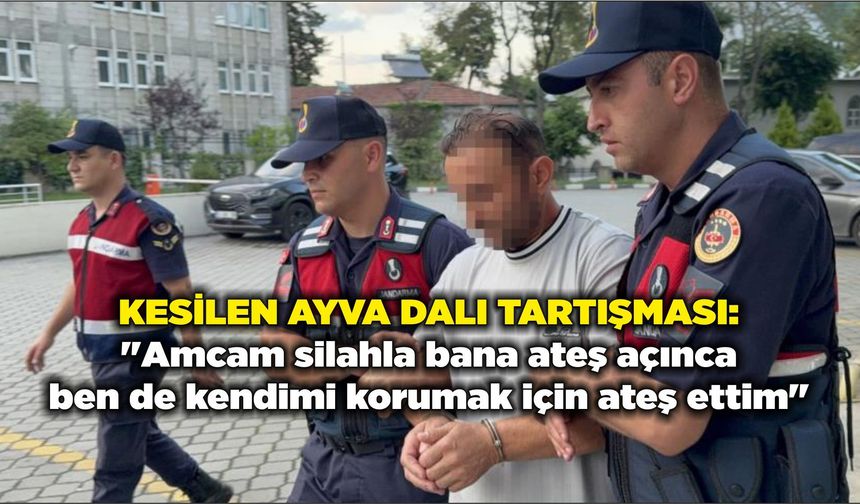 Kesilen ayva dalı tartışması: "Amcam silahla bana ateş açınca ben de kendimi korumak için ateş ettim"