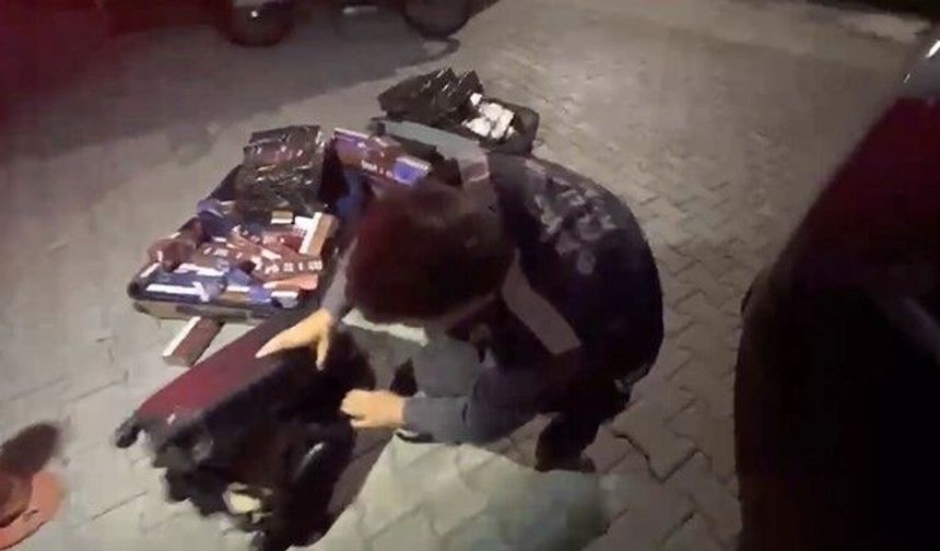 Samsun'da kaçak tütün mamulleri operasyonu: 2 gözaltı