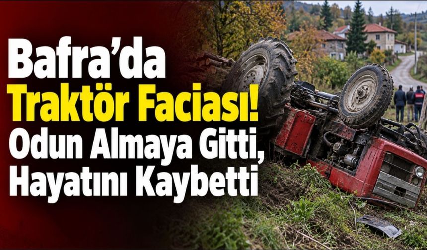 Bafra’da Traktör Faciası! Odun Almaya Gitti, Hayatını Kaybetti