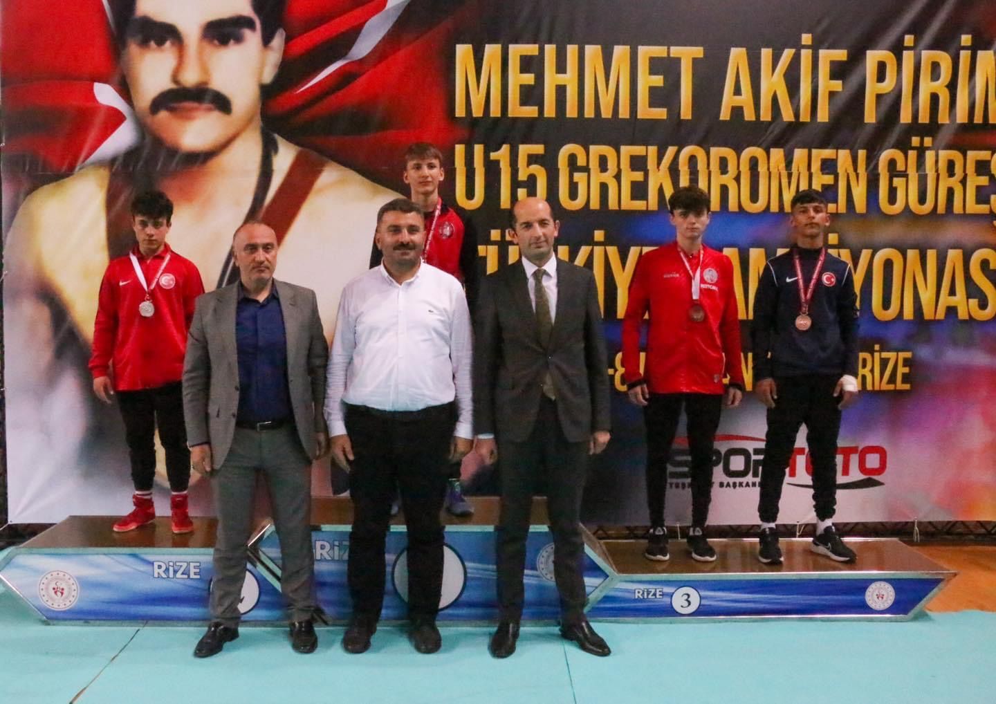 U15 Serbest Güreş takımı, Türkiye şampiyonu 