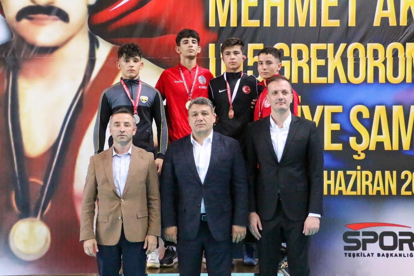U15 Serbest Güreş takımı, Türkiye şampiyonu 
