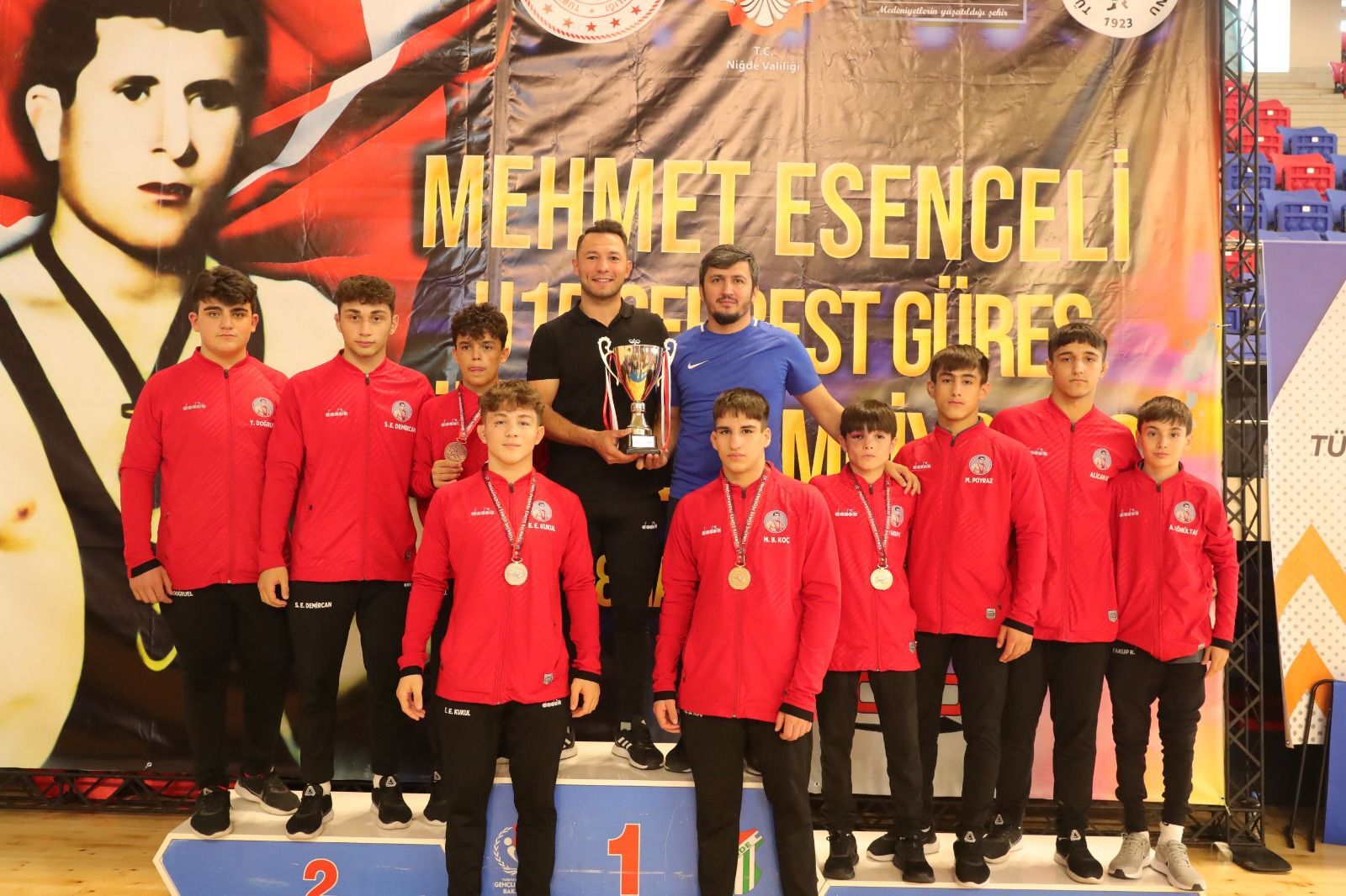 U15 Serbest Güreş takımı, Türkiye şampiyonu 