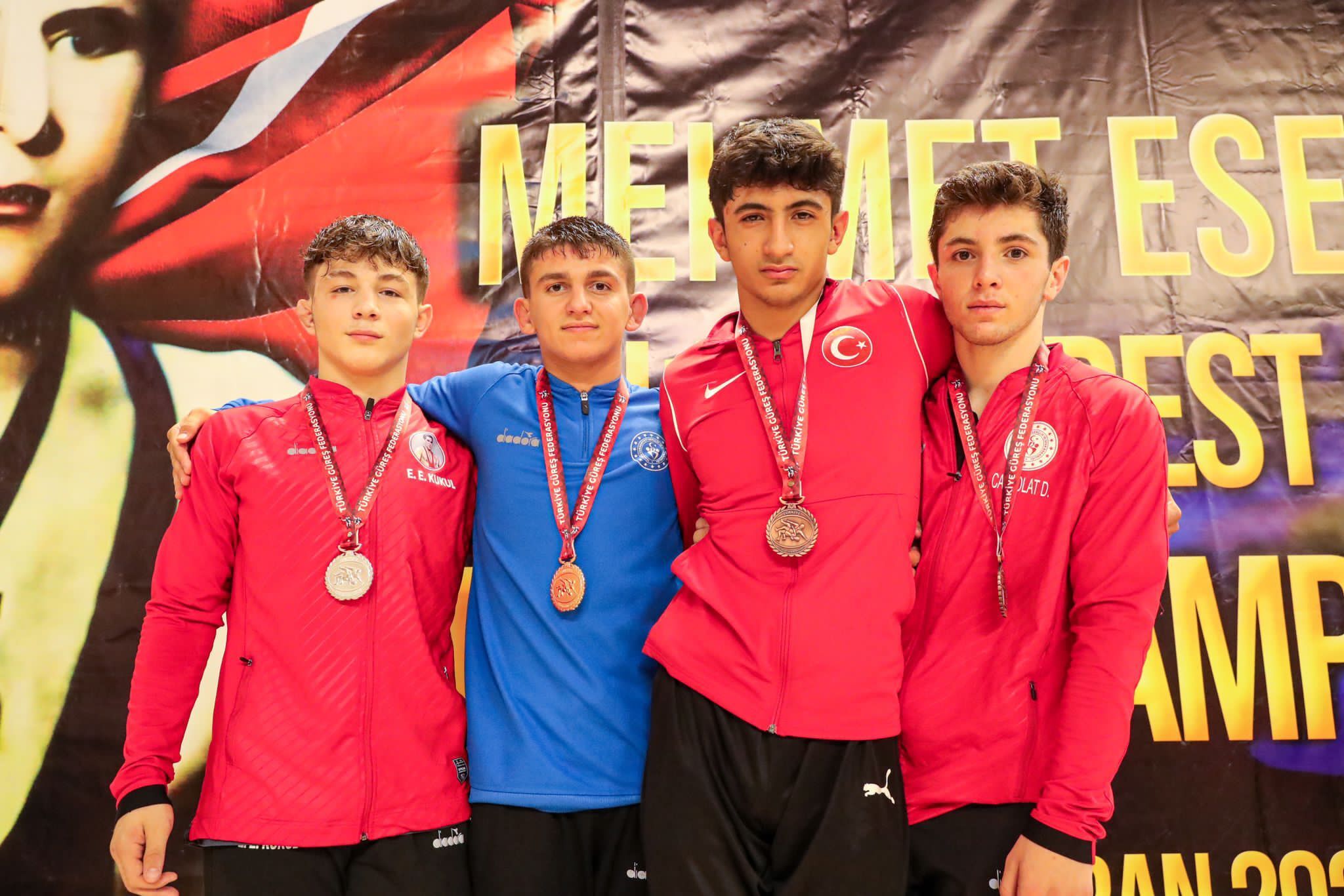U15 Serbest Güreş takımı, Türkiye şampiyonu 