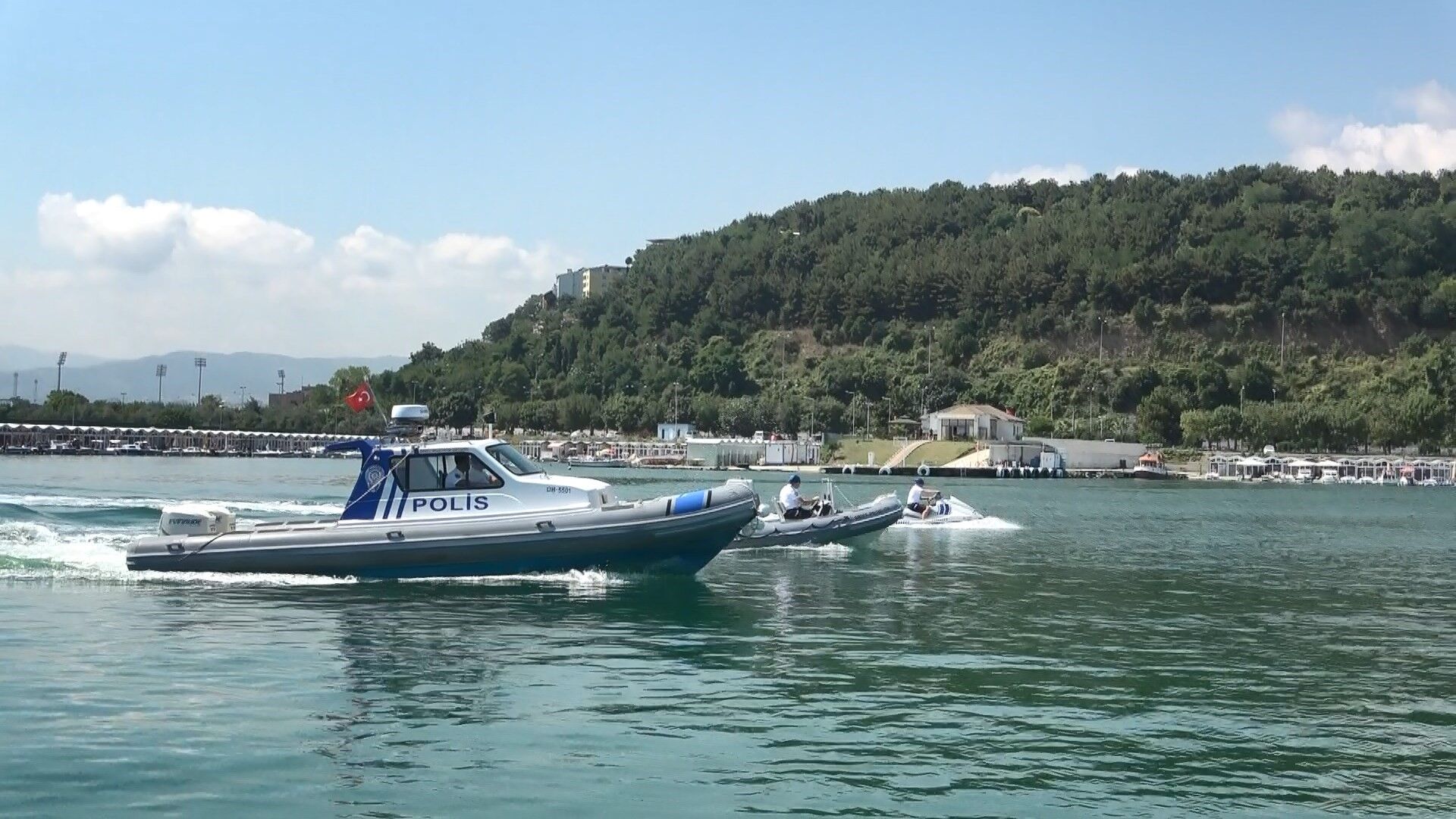 Samsun Emniyetin su altı ve su üstü gözleri