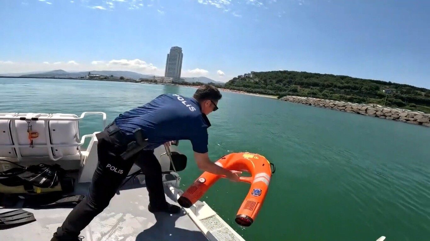 Samsun Emniyetin su altı ve su üstü gözleri