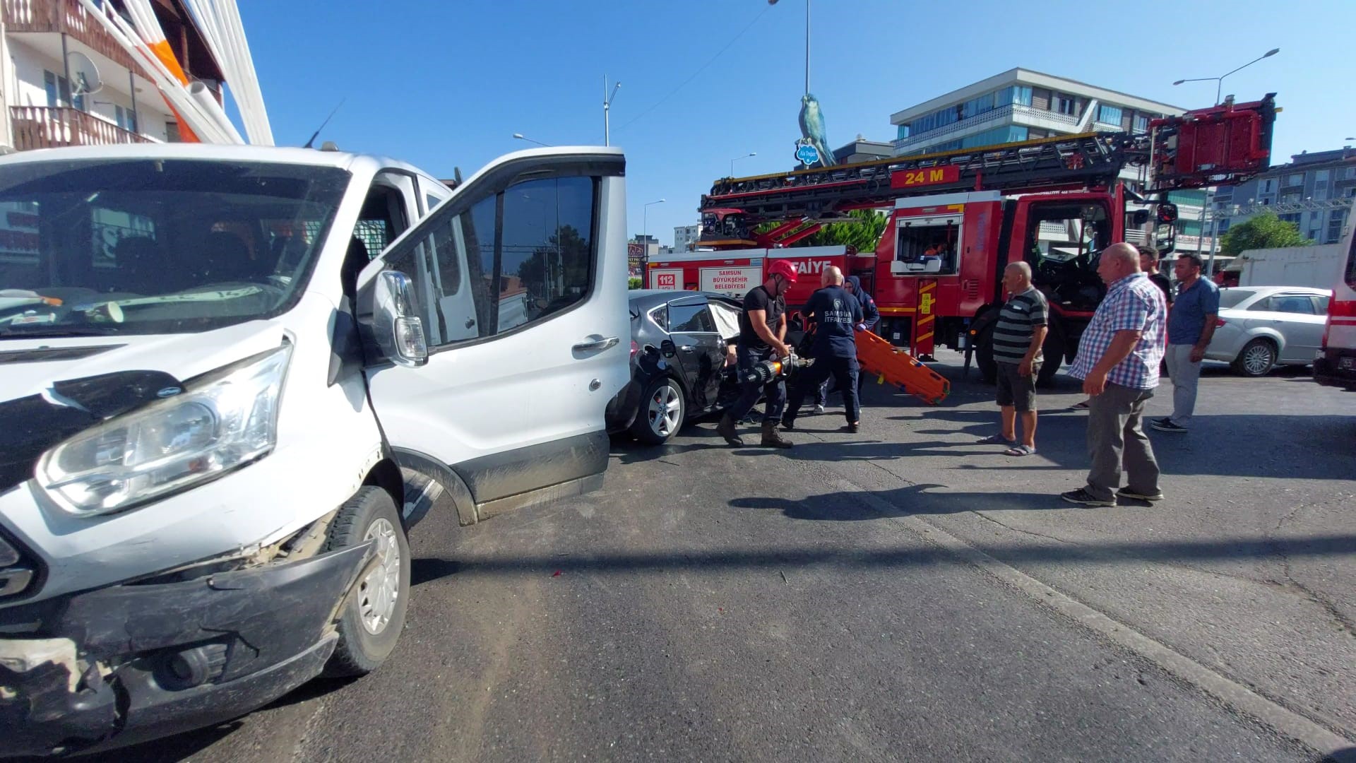 Samsun’da zincirleme kaza: 2 yaralı