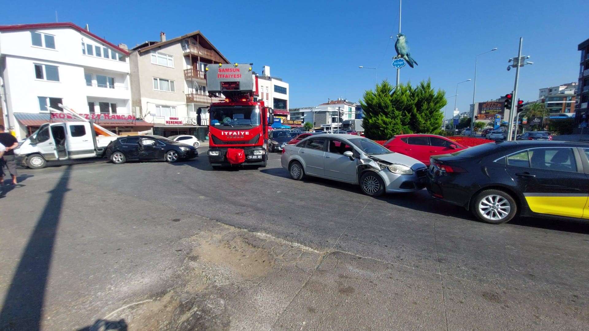 Samsun’da zincirleme kaza: 2 yaralı