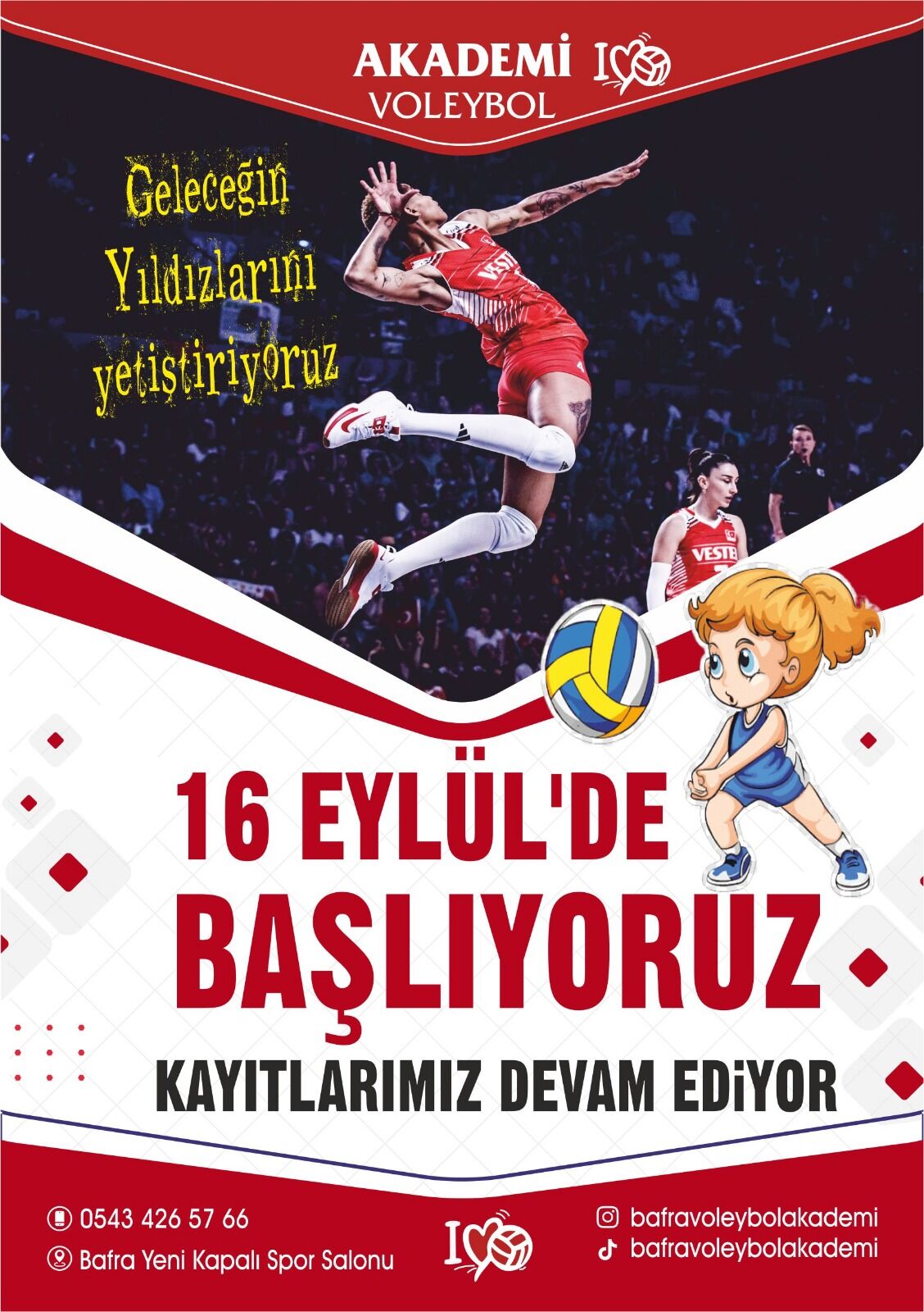 Bafra Akademi Voleybol Kursları Başladı