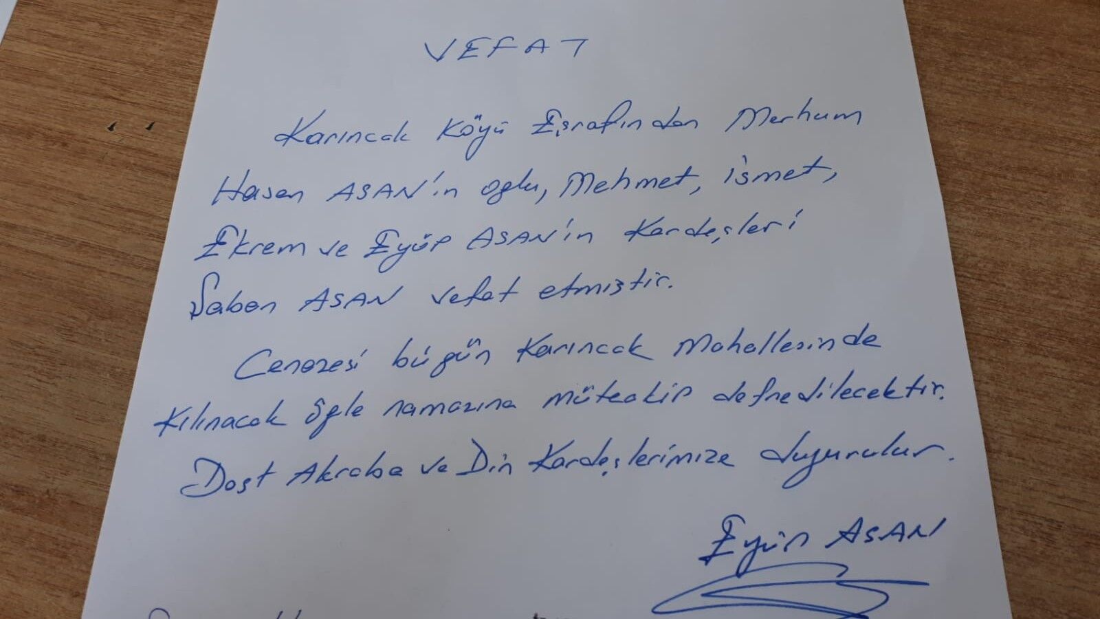 Bafra'da Vefat Edenler