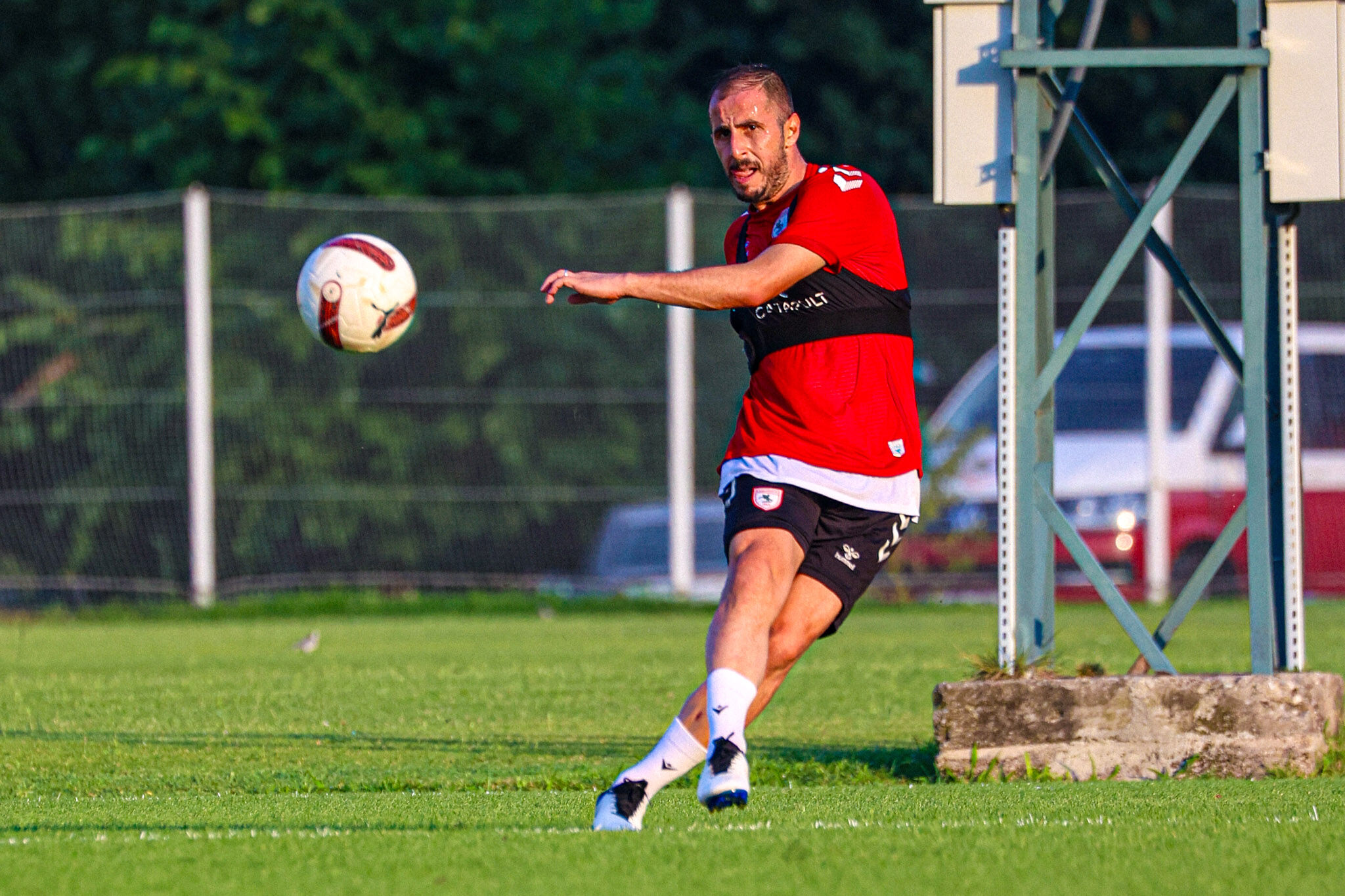 Samsunspor İstanbulspor A.Ş. maçı hazırlıklarını taktik çalışmalarıyla sürdürdü