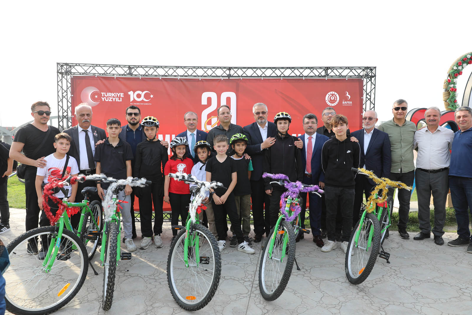 Bafra belediyesi Cumhuriyet Bisiklet Turu Bu Yıl Bambaşkaydı