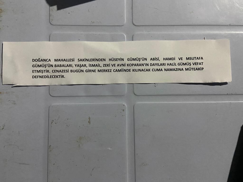 Bafra'da vefat edenler