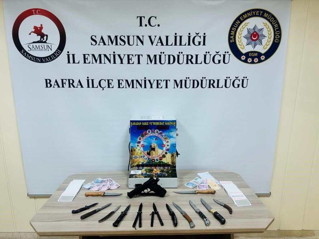 Bafra'da 127 polisin katıldığı şok uygulama