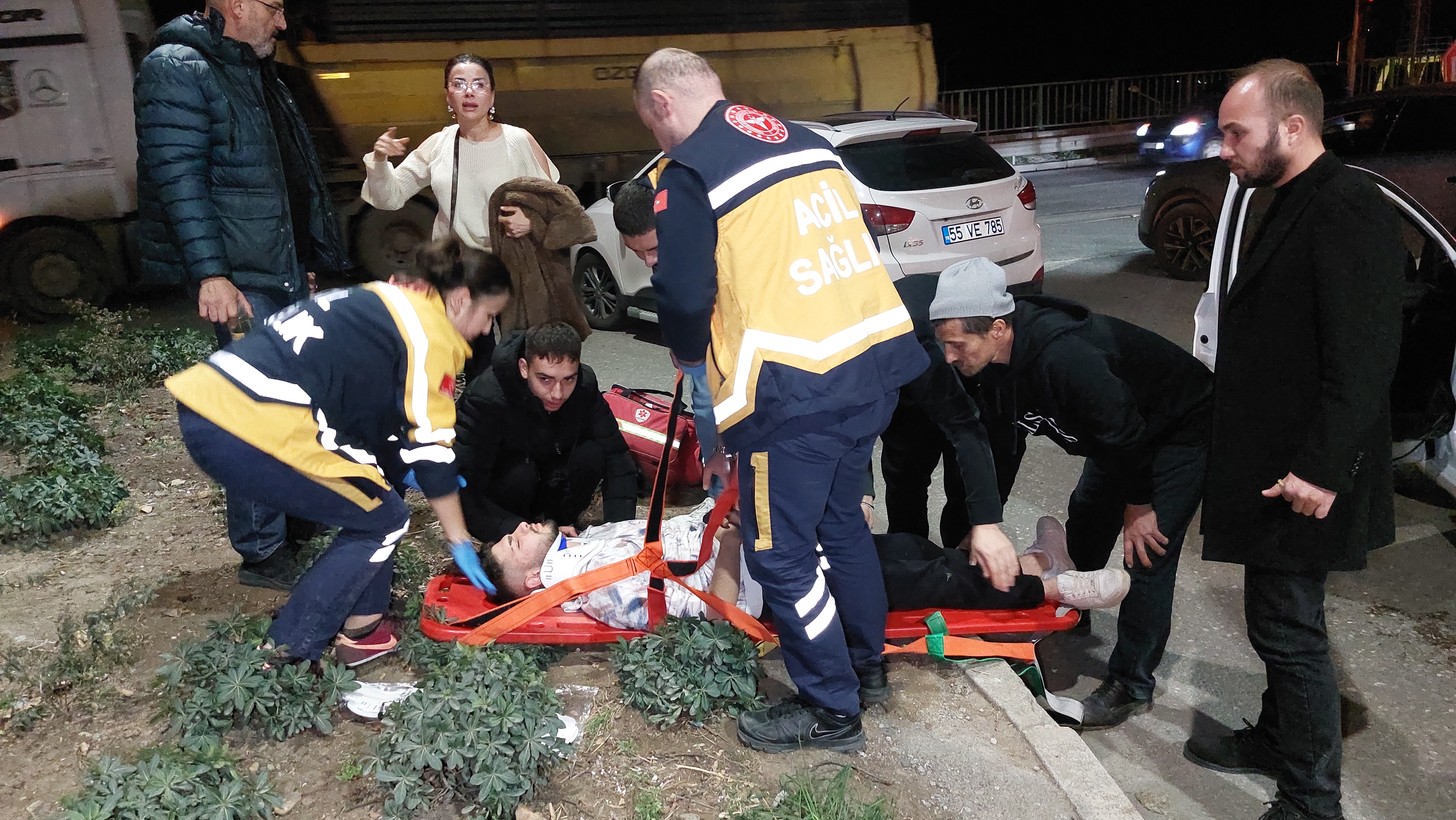 Samsun'da zincirleme trafik kazası 4 yaralı