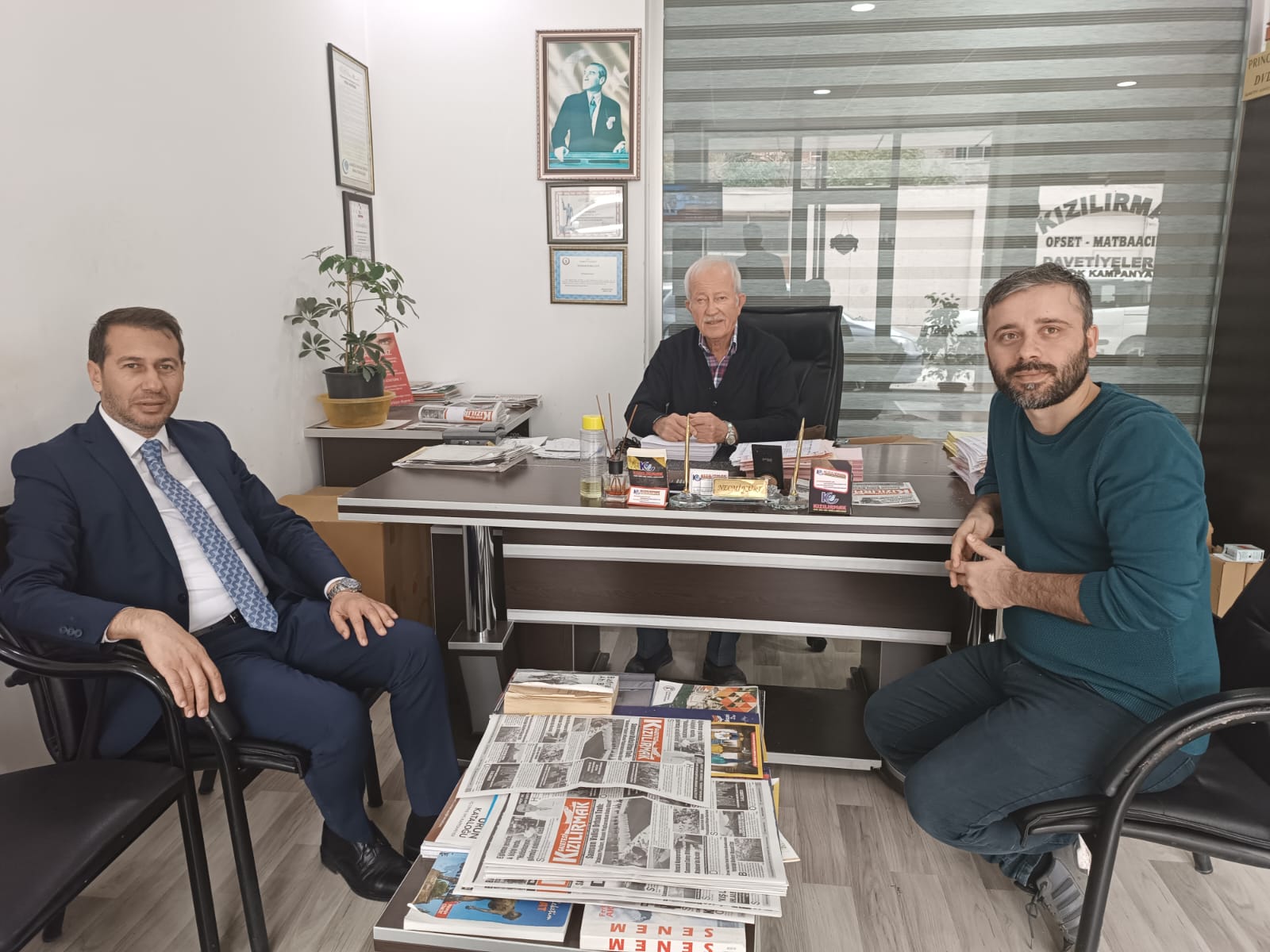 Ali Şimşek’ten Kızılırmak Medya Gurubuna Ziyaret