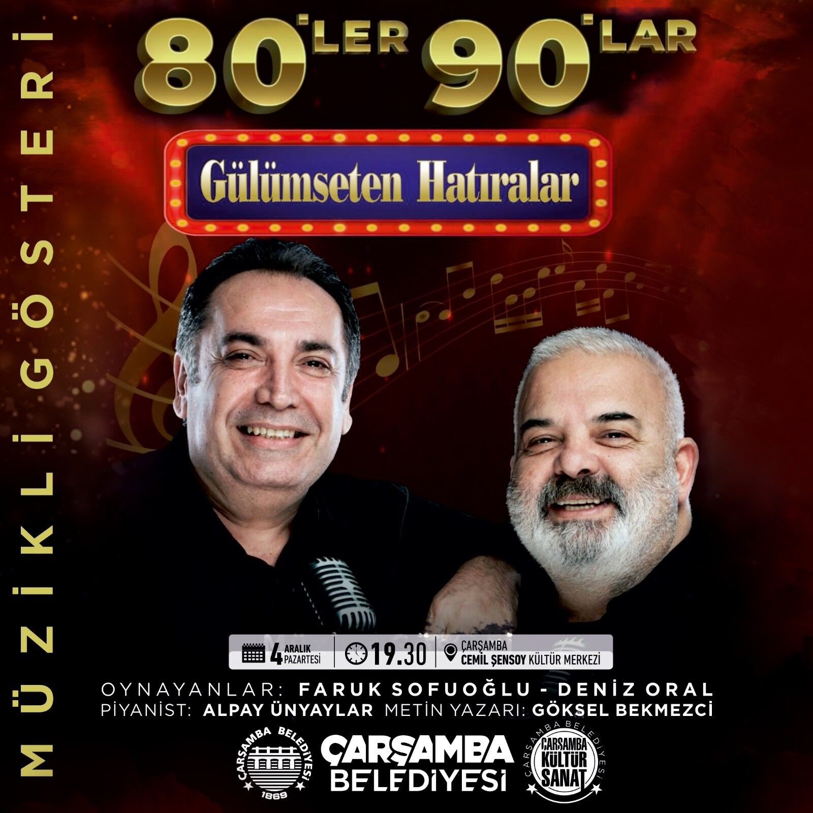 Çarşamba’da kültür-sanat etkinlikleri