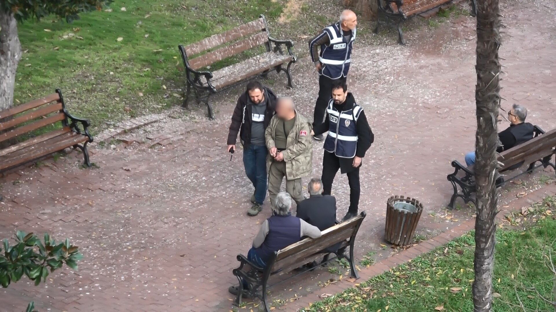 Samsun'da Anıtpark’ta yine sarhoş rezaleti